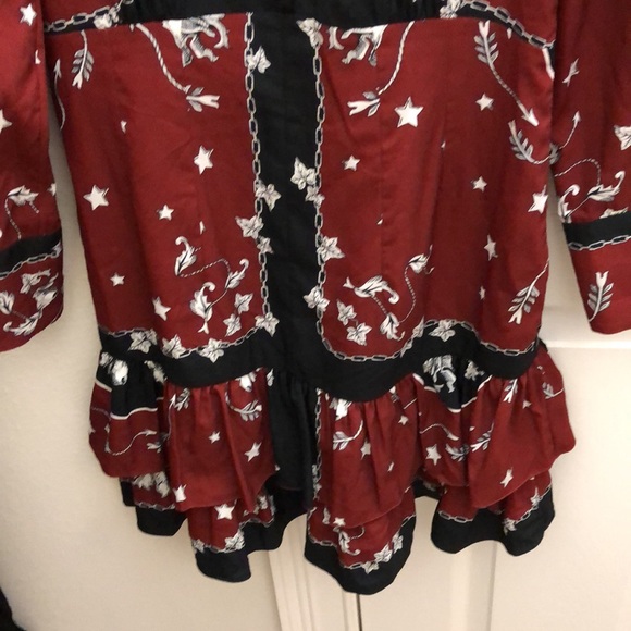 Sandro “Lucila” mixed print crepe dress - Picture 4 of 5